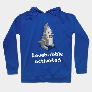 Lovebubble activated - kangaroo and baby Hoodie